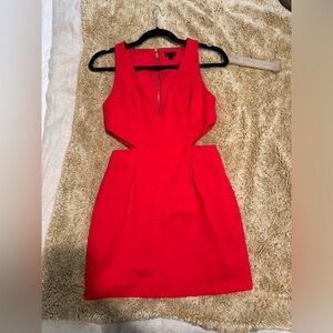 Red NBD x Naven Twins Cocktail style dress, size small